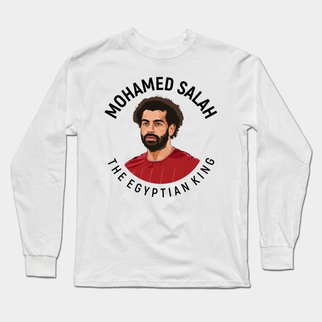 Mo Salah Egyptian King Long Sleeve T-Shirt by Ades_194